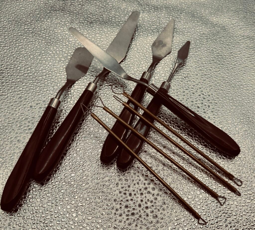 Clay tools 1 These Are My Tools That I Use For Making Clay Models
