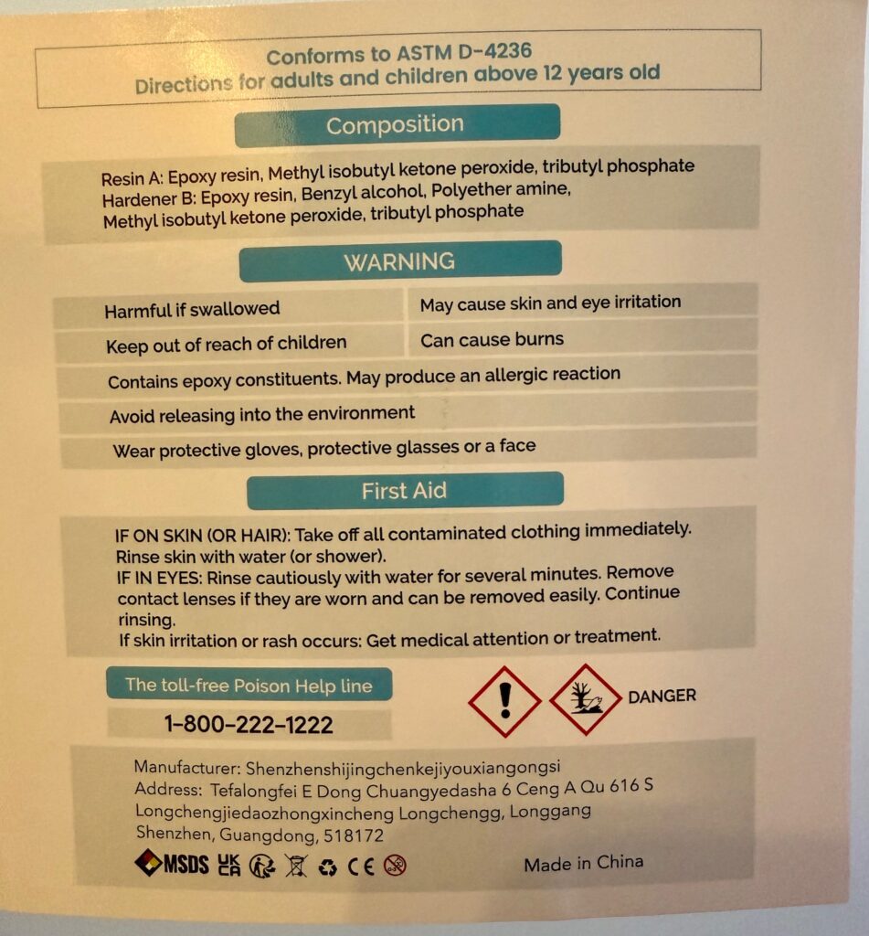 resin safety