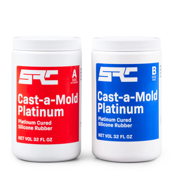 SRC's 2-part platinum cure silicone 2 x 32oz perfect for resin mold making